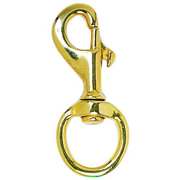 Annin Flagmakers Snap Hook, 2 1/2in, Brass, Gold 802710
