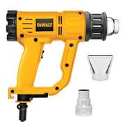 Dewalt Heat Gun, Electric Powered, 120V AC, Variable Temp. Setting, 1,550 W Watt, Pistol Handle D26950