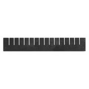 Akro-Mils Plastic Divider, Black, 15 21/64 in L, Not Applicable W, 3 1/2 in H, 6 PK 42164