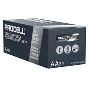 Duracell Procell Constant AA Alkaline Battery, 1.5V DC, 24 Pack PC1500BKD