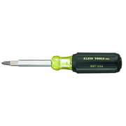 Klein Tools 10-in-1 Multi-Bit Screwdriver/Nut Driver, 1/4 in, 5/16 in Drive Size 7 3/4 in L, 6-Piece 32477