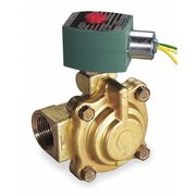 Redhat 120V AC Brass Steam and Hot Water Solenoid Valve, Normally Closed, 1 in Pipe Size 8220G410