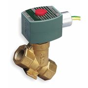 Redhat 120V AC Brass Steam Solenoid Valve, Normally Closed, 1/2 in Pipe Size 8222G066