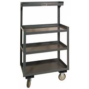 Zoro Select Steel Cart, 1200 Lbs, 4 Shelves PSD-2430-4-95
