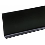 Zoro Select Wall Base Molding, Black, 48 In. L 5MFJ6