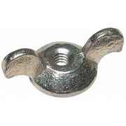 Zoro Select Wing Nut, 1/4"-20, Steel, Zinc Plated, 0.563 in Ht, 1-1/2 in Max Wing Span, 10 PK 0-CD-724C87-