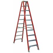 Louisville 10 ft Fiberglass Twin Stepladder, 300 lb Capacity FM1510