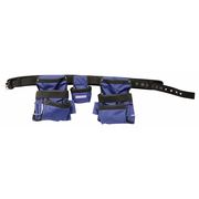Westward Tool Belt, Tool Belt, Blue, Black, 600D Polyester, 13 Pockets 5MZL1