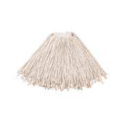 Rubbermaid Commercial 1 in String Wet Mop, 20 oz Dry Wt, Slide On Connection, Cut-End, White, Cotton FGF11700WH00