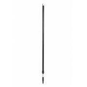 Vikan 61-4/5" to 112-1/2" Threaded Telescopic Handle, 1 1/4 in Dia, Black, Aluminum/Plastic 29759