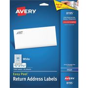 Avery Avery® Easy Peel® Return Address Labels for Inkjet Printers 8195, 2/3" x 1-3/4", Pack of 1,500 727828195