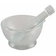 Lab Safety Supply Mortar and Pestle Set, Glass, 60mm Dia 5PTG5
