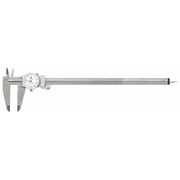 Tesa Brown & Sharpe Dial Caliper, 12 In, 0.001 In Grad, White 599-579-12-1