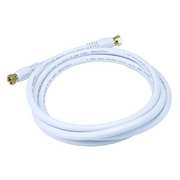 Monoprice Coaxial Cable, RG-6, 6 ft., White 4058