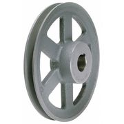 Zoro Select 7/8" Fixed Bore 1 Groove Standard V-Belt Pulley 12.25" OD AK12478