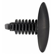 Zoro Select Push-In Rivet, Dome Head, 5.1 mm Dia., 11/16 in L, Nylon Body, 100 PK 5RKV7