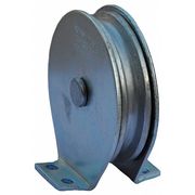 Zoro Select Pulley Block, Wire Rope, 3/16 in Max Cable Size, 525 lb Max Load 5RRX2