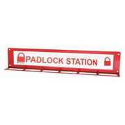 Brady Padlock Station, Unfilled, 3 In H LR360E