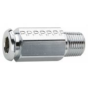 Parker 1/4" Compression Chrome Plated Brass Pipe Coupler 5PK 391P-4-2