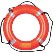 Mustang Survival Ring Buoy with Reflective Tape, LDPE, 30 W x 4-1/2 H x 30 in Dia, Orange MRD030-2-0-311