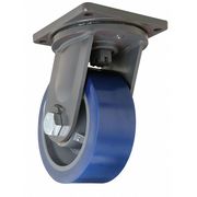 Hamilton Plate Caster, Swivel, Poly, 10 in., 5000 lb. S-MD-104SYT-4SL