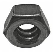 Zoro Select Flange Nut, 1-1/4"-3 1/2, Steel, Grade 2, Black Oxide, 1-1/4 in Hex Ht, 5 PK 300907G