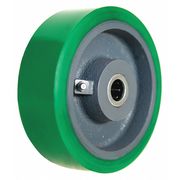 Zoro Select Caster Wheel, Polyurethane, 6 in., 1200 lb. 5VJ61