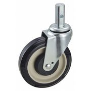 Zoro Select Swivel Stem Caster, Polyurthn, 5", 350 lb 5VN79