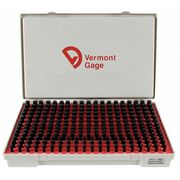 Vermont Gage Pin Gage Set, Plus, 0.251-0.500 In, Black 901100500