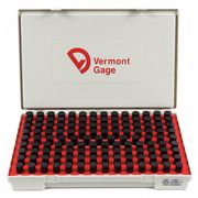 Vermont Gage Pin Gage Set, Minus, 0.626-0.750 In, Black 901200700
