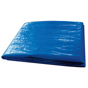 Zoro Select 9 ft 6 in x 11 ft 4 in Standard Duty 5.1 Mil Tarp, Blue, Polyethylene, 3.5 oz/sq yd 5WTL9