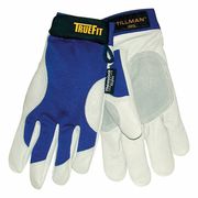 Tillman Leather Gloves, Blue, Double Layer 1485M