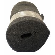 Air Handler Air Filter Roll, 24 in x 25 ft x 1/4 in, Less Than MERV 5, Foam, Black 5W913