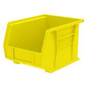 Akro-Mils 50 lb Hang & Stack Storage Bin, Plastic, 8 1/4 in W, 7 in H, Yellow, 10 3/4 in L 30239YELLO