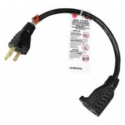 Zoro Select 1 ft. 16/3 Extension Cord SJT 5XFP6ID