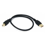 Monoprice USB 2.0 Cable, 1-1/2 ft.L, Black 5436