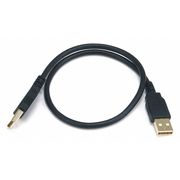 Monoprice USB 2.0 Cable, 1-1/2 ft.L, Black 5441