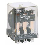 Dayton General Purpose Relay, 12V DC Coil Volts, Square, 11 Pin, 3PDT 5YR05