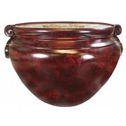 Nudell Pot, 16 In Dia, Mahogany T4061