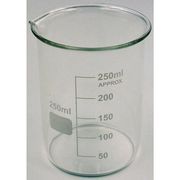 Lab Safety Supply Beaker, Low Form, Glass, 250mL, PK12 5YGZ2