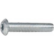 ZORO SELECT 3/8"-16 x 1 in Torx Button Machine Screw, Zinc Plated Steel, 50 PK 5ZKW2