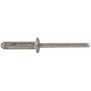 Zoro Select Blind Rivet, Dome Head, 3/16 in Dia., 25/32 in L, Aluminum Body, 250 PK 5ZKZ5