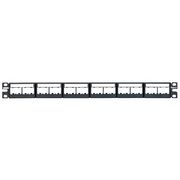 Panduit Patch Panel, Mini-Com, Rack Mt, 24 Port CPPL24WBLY