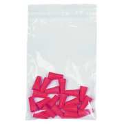 Zoro Select Reclosable Poly Bag Zipper Seal 3" x 2", 2 mil, Clear, Pk1000 5CND6