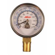 Milton Pressure Gage, 1/4" NPT 0-160PSI 1194