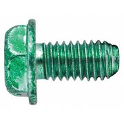 Gardner Bender Ground Screw, Indented Hex Head, PK100 GGS-1032HC