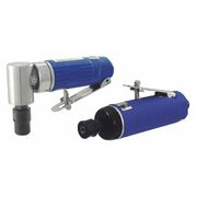 Astro Pneumatic Right Angle, Straight Die Grinder Set, Angle Head/Standard, 1/4 in NPT Female Air Inlet, 1/4" Collet 1222