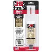 J-B Weld Epoxy Adhesive, PlasticBonder Series, Tan, Syringe, 1:01 Mix Ratio, 30 min Functional Cure 50133