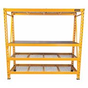 Dewalt Industrial Storage Rack, 24 in D, 77 in W, 3 Shelves, Yellow DXST10000