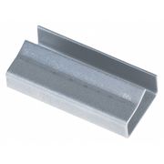 Partners Brand Metal Poly Strapping Seals, Open/Snap On, 5/8', Silver, 1000/Case PS5810SEAL